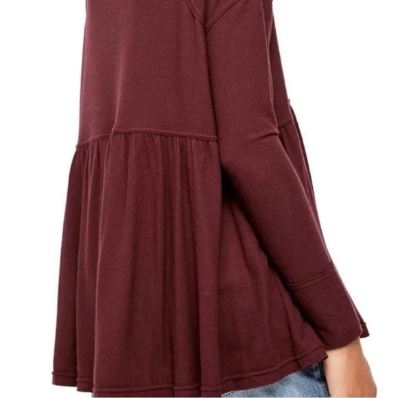 Free People “Forever Your Girl” Babydoll Top - Size Small (Oversized) - Picture 2 of 13